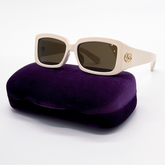 NEW GUCCI GG1403SK 004 WOMEN IVORY SUNGLASSES GUCCI GG1403S - Picture 1 of 13